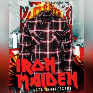 DIXXON Iron Maiden 50th Ann. Flannel Men's Large Sold-Out NWT BNIB Ships Free 🚢